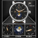 AOKULASIC Men Wristwatch Automatic Mechanical Military Sport Date Week Male Clock Top Brand Luxury Original Business Watch 544 - IFINDALL