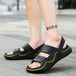 2025 Fashion Men Outdoor Sandals Slippers Beach Comfortable Slides Clogs Men Casual Shoes Garden Shoes Men Beach Slippers - IFINDALL