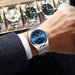 POEDAGAR High Quality Watches For Men Stainless Steel Waterproof Luminous Man Watch Date Week Luxury Business Quartz Men's Watch - IFINDALL