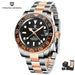 PAGANI DESIGN PD-1662 Luxury GMT Men Mechanical Wristwatch Sapphire Glass Stainless Steel 100M Waterproof Automatic Watches - IFINDALL