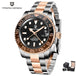 PAGANI DESIGN PD-1662 Luxury GMT Men Mechanical Wristwatch Sapphire Glass Stainless Steel 100M Waterproof Automatic Watches - IFINDALL