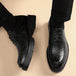 Men Dress Elevator Shoes Platform Breathable Lift Casual Business Luxury Genuine Leather Heightening Shoes 5/8/10CM Taller Male - IFINDALL