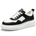 Luxury Leather Elevator Shoes Men's Sneakers Height Increasing Shoes Invisible 7CM Heighten Sports Shoes Taller Lift White Shoes - IFINDALL