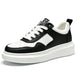 Luxury Leather Elevator Shoes Men's Sneakers Height Increasing Shoes Invisible 7CM Heighten Sports Shoes Taller Lift White Shoes - IFINDALL