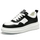 Luxury Leather Elevator Shoes Men's Sneakers Height Increasing Shoes Invisible 7CM Heighten Sports Shoes Taller Lift White Shoes - IFINDALL
