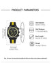 NOTIONR2024 New Men's Leather Strap Watch Men's Square Waterproof Sports Watch Stainless Steel Luminous Men's Quartz Watch - IFINDALL