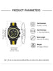 NOTIONR2024 New Men's Leather Strap Watch Men's Square Waterproof Sports Watch Stainless Steel Luminous Men's Quartz Watch - IFINDALL
