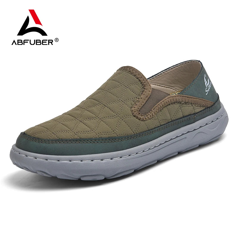 New Spring Breathable Sneakers Men Casual Shoes Lightweight Slip On Loafers Men Outdoor Shoes Walking Elastic Pantshoes Flats - IFINDALL