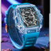Unique Blue Fashion Brand Men's Watches Silicone Strap Waterproof Out Door Sport Military Watches for Men Multi Function Luxury - IFINDALL