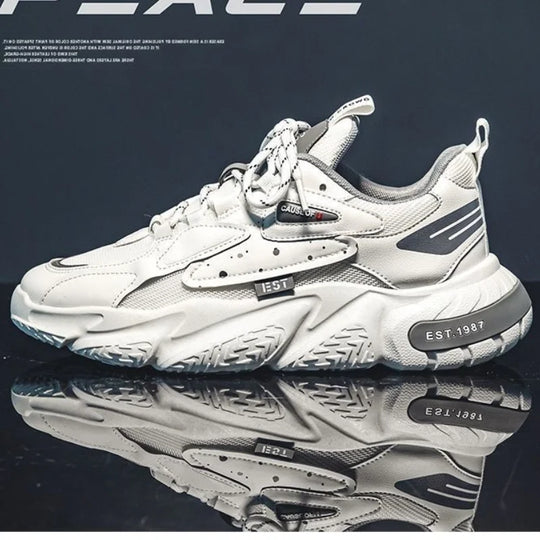 Spring Autumn Men's New Breathable Mesh Shoes Fashion Comfort sports shoes Hot Sale Casual walking sneakers Thick Bottom Sneaker - IFINDALL