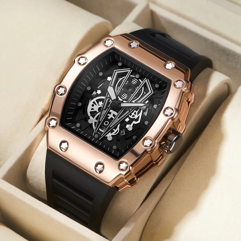 Foreign Trade Watch Large Dial For Men Quartz Waterproof Sport Square Luminous Watch For Men - IFINDALL