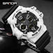 SANDA 3168 White Sport Watch  LED Digital 50M Waterproof Watch Men Multifunction Clock Relogio Masculino Men Military Watches - IFINDALL
