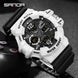 SANDA 3168 White Sport Watch  LED Digital 50M Waterproof Watch Men Multifunction Clock Relogio Masculino Men Military Watches - IFINDALL