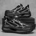 Chunky Sneaker Men Designer Sport Shoes Fashion Casual Microfiber Leather Fabric Breathable Height Increased Flat Platform Shoes - IFINDALL