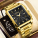 LIGE Fashion Business Watch Men Square Sport Waterproof Watches For Men Top Brand Luxury Military Quartz Chronograph Wristwatch - IFINDALL