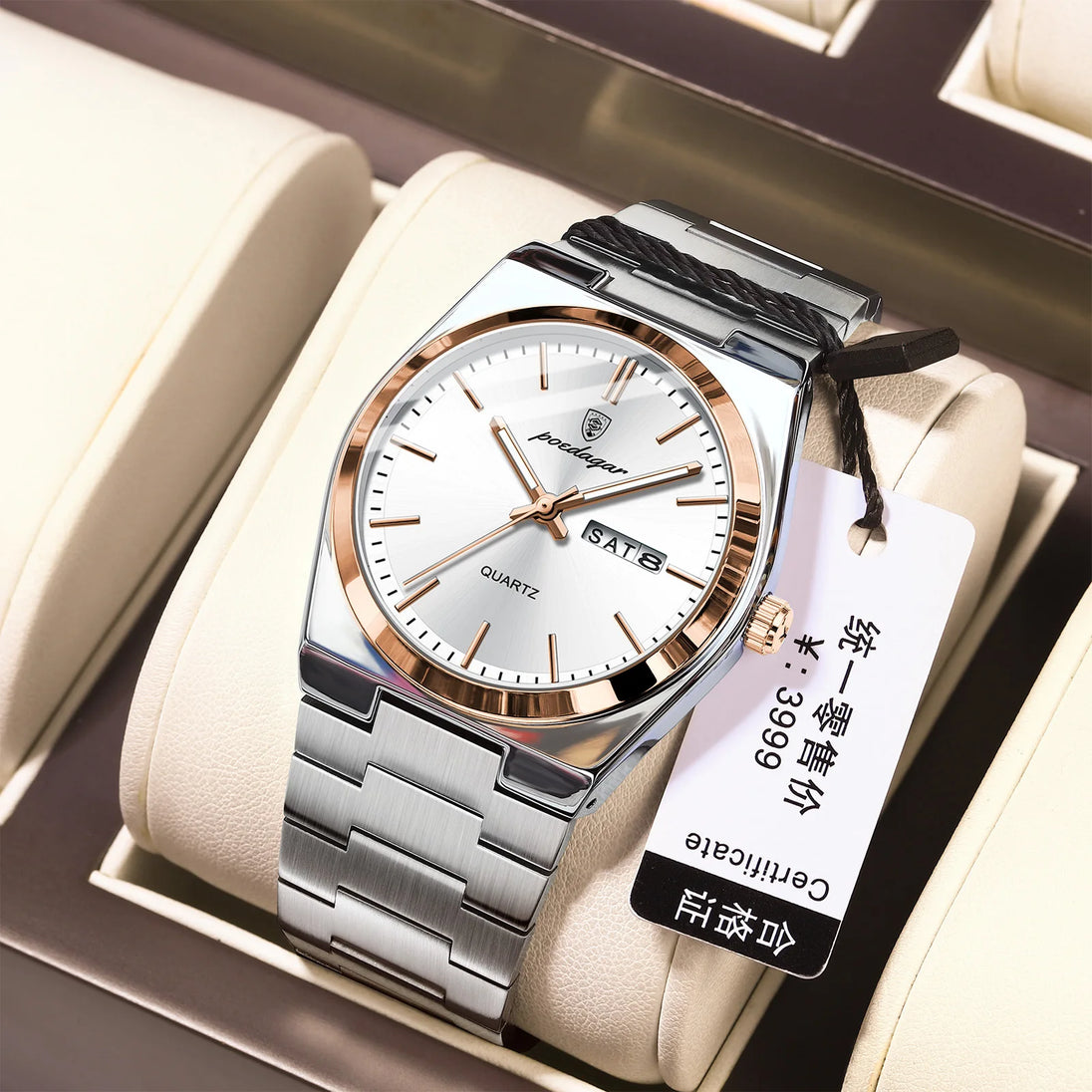 POEDAGAR Men's Watches Fine Steel Sport Fashion Original Quartz Watch for Man Waterproof Luminous Date Weel Gentleman Trend Relo - IFINDALL