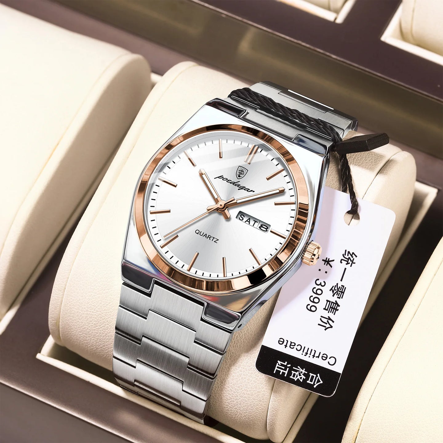 POEDAGAR Men's Watches Fine Steel Sport Fashion Original Quartz Watch for Man Waterproof Luminous Date Weel Gentleman Trend Relo - IFINDALL