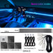 18 in 1 LED Symphony Ambient Lights Car Interior Full Color Streamer RGB 64 Colors Neon Acrylic Strip Decoration Atmosphere Lamp - IFINDALL