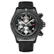 Automatic Mens Watch Self Wind Mechanical Canvas Style Genuine Black Blue Leather Multifunction Date Month Luminous Watches - IFINDALL