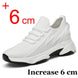 Increasing men sneakers casual heightening shoes 8cm height increase shoes for summer breathable 6cm elevator shoes - IFINDALL