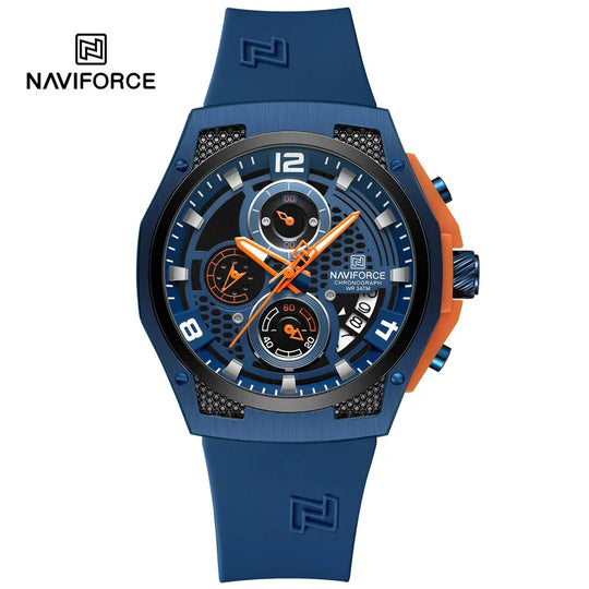 NAVIFORCE Original Watches for Man Silicone Strap Waterproof Men Quartz Wrist watch Casual Sport Date Display Clock Reloj Hombre - IFINDALL