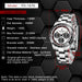 PAGANI DESIGN New Men's Quartz Watch Fashion Ceramic bezel Chronograph 100m Waterproof Men's Stainless Steel Watch - IFINDALL
