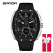 Men Sports Digital Wrist Watches For Male Clock Dual Display Man Tonneau Watches Chronograph Luminous Silicone Band Dropship - IFINDALL