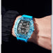 Unique Blue Fashion Brand Men's Watches Silicone Strap Waterproof Out Door Sport Military Watches for Men Multi Function Luxury - IFINDALL