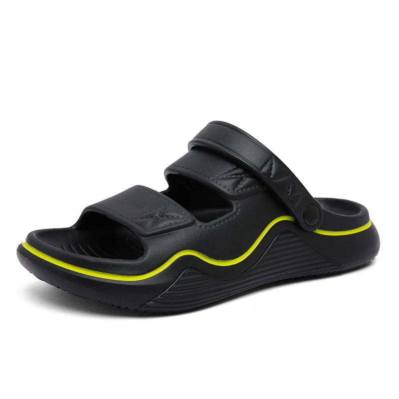 2025 Fashion Men Outdoor Sandals Slippers Beach Comfortable Slides Clogs Men Casual Shoes Garden Shoes Men Beach Slippers - IFINDALL