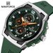 New NAVIFORCE Sports Silicone Strap Male Chronograph Quartz Calendar Men's Watches Casual Wild Waterproof Man Wristwatch NF8051T - IFINDALL