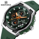 New NAVIFORCE Sports Silicone Strap Male Chronograph Quartz Calendar Men's Watches Casual Wild Waterproof Man Wristwatch NF8051T - IFINDALL