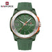 NAVIFORCE NF7112 Original Quartz Watch for Men Simple Silicone Strap 5Bar Waterproof Luminous Watches - IFINDALL