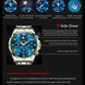 OLEVS 3653 Men Watch Luxury Brand Quartz Watch Multi functional Automatic Date Timer Watch Waterproof Luminous Moonphase Watch - IFINDALL