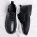 Luxury Men's Genuine Leather Business Formal Shoes British Style Men's Black Platform Lace Up Casual Shoes Zapatos De Cuero 2025 - IFINDALL