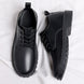 Luxury Men's Genuine Leather Business Formal Shoes British Style Men's Black Platform Lace Up Casual Shoes Zapatos De Cuero 2025 - IFINDALL