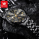 OLEVS 3675 Mens Watch Original Multifunctional Chronograph Quartz Watch Moon Phase Watches For Men Waterproof Mens Gifts Reloj - IFINDALL