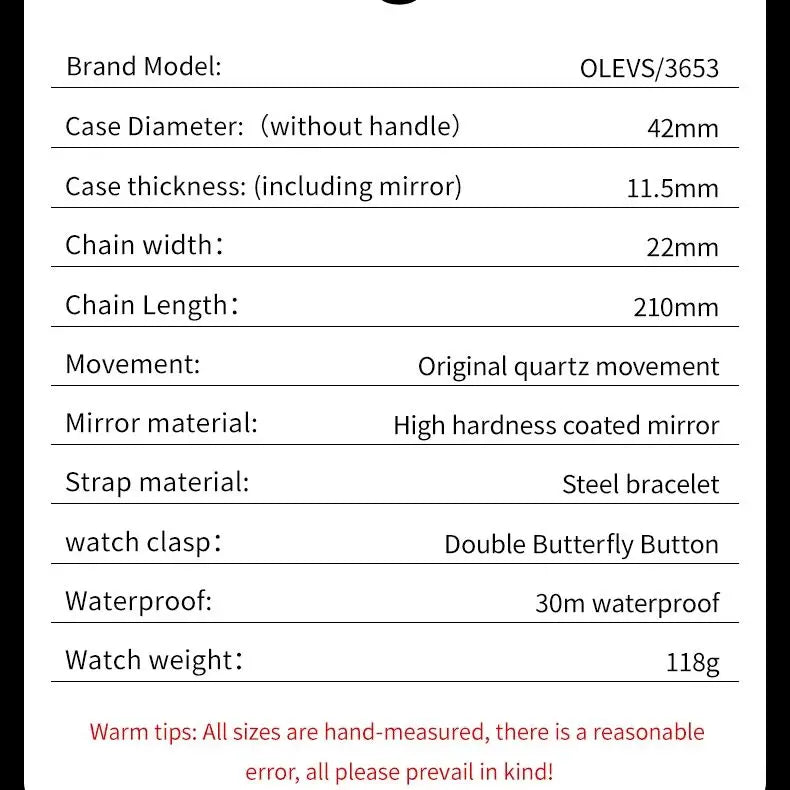 OLEVS 3653 Men Watch Luxury Brand Quartz Watch Multi functional Automatic Date Timer Watch Waterproof Luminous Moonphase Watch - IFINDALL