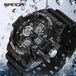 SANDA 3168 White Sport Watch  LED Digital 50M Waterproof Watch Men Multifunction Clock Relogio Masculino Men Military Watches - IFINDALL