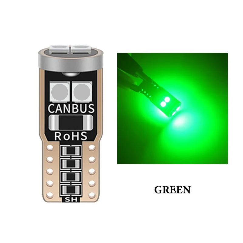 2/6/10Pcs T10 W5W 6SMD 3030 Super Bright LED Canbus No Error Car Interior Reading Dome Lights Auto Parking Lamp Wedg - IFINDALL