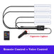 LED Car Interior Ambient Foot Strip Light Kit Accessories Backlight Remote App Music Control Auto RGB Decorative Lamp - IFINDALL