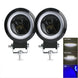 NLpearl 3inch LED Work Light Square Round Car Headlight Halo For Motorcycle Jeeps ATV SUV 12V 24V Angel Eyes Driving Lights - IFINDALL