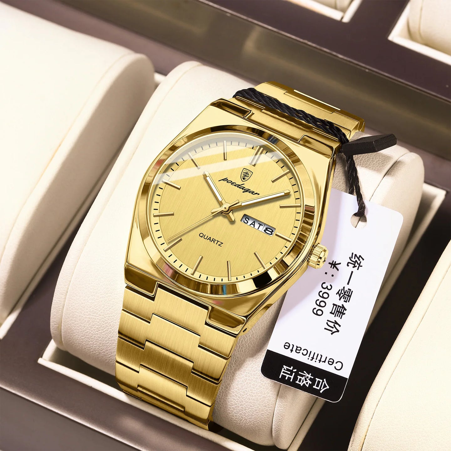 POEDAGAR Men's Watches Fine Steel Sport Fashion Original Quartz Watch for Man Waterproof Luminous Date Weel Gentleman Trend Relo - IFINDALL