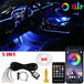 Neon Car LED Interior Lights RGB Ambient Light Fiber Optic Kit With APP Wireless Control LED Auto Atmosphere Decorative Lamp 12V - IFINDALL