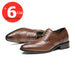 High Quality Genuine Leather Brogue Men Elevator Shoes 6CM Height Increase Oxford Men Formal Dress Shoes Business Office Wedding - IFINDALL
